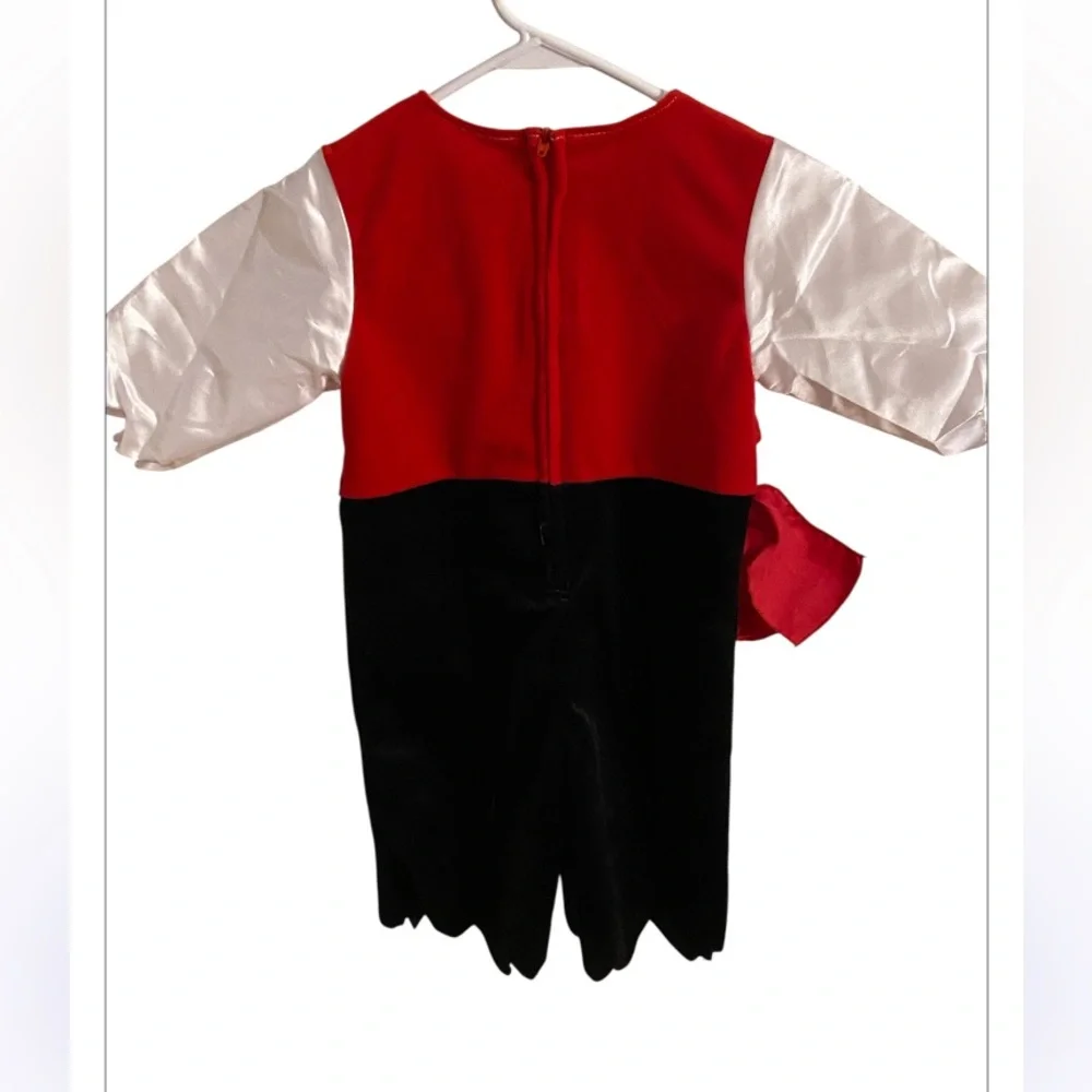Koala Kids Pirate Costume - Red, White, and Black. Size 12 months